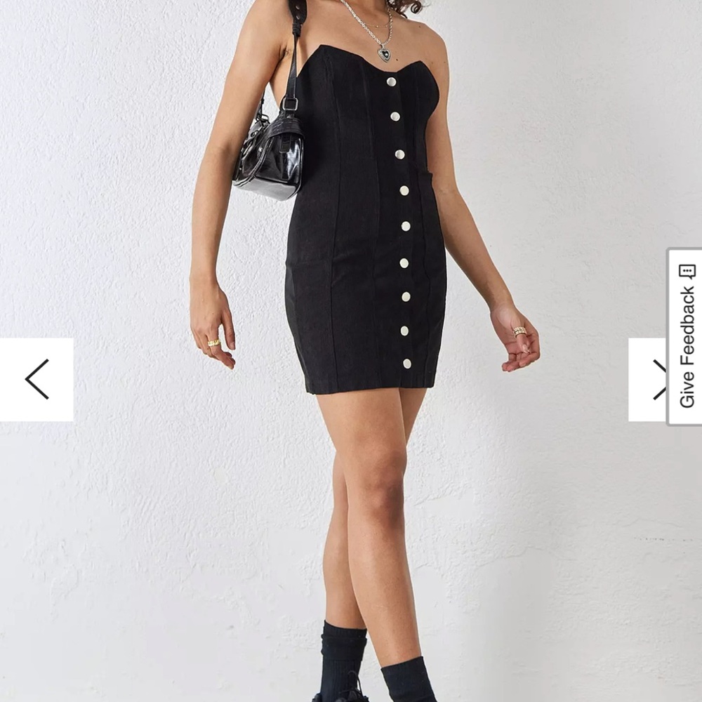 Urban outfitters Cali Corduroy Bustier Mini Dress - Picture 2 of 8